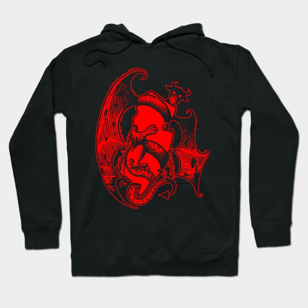 Red Jersey Devil Hoodie by NickShev